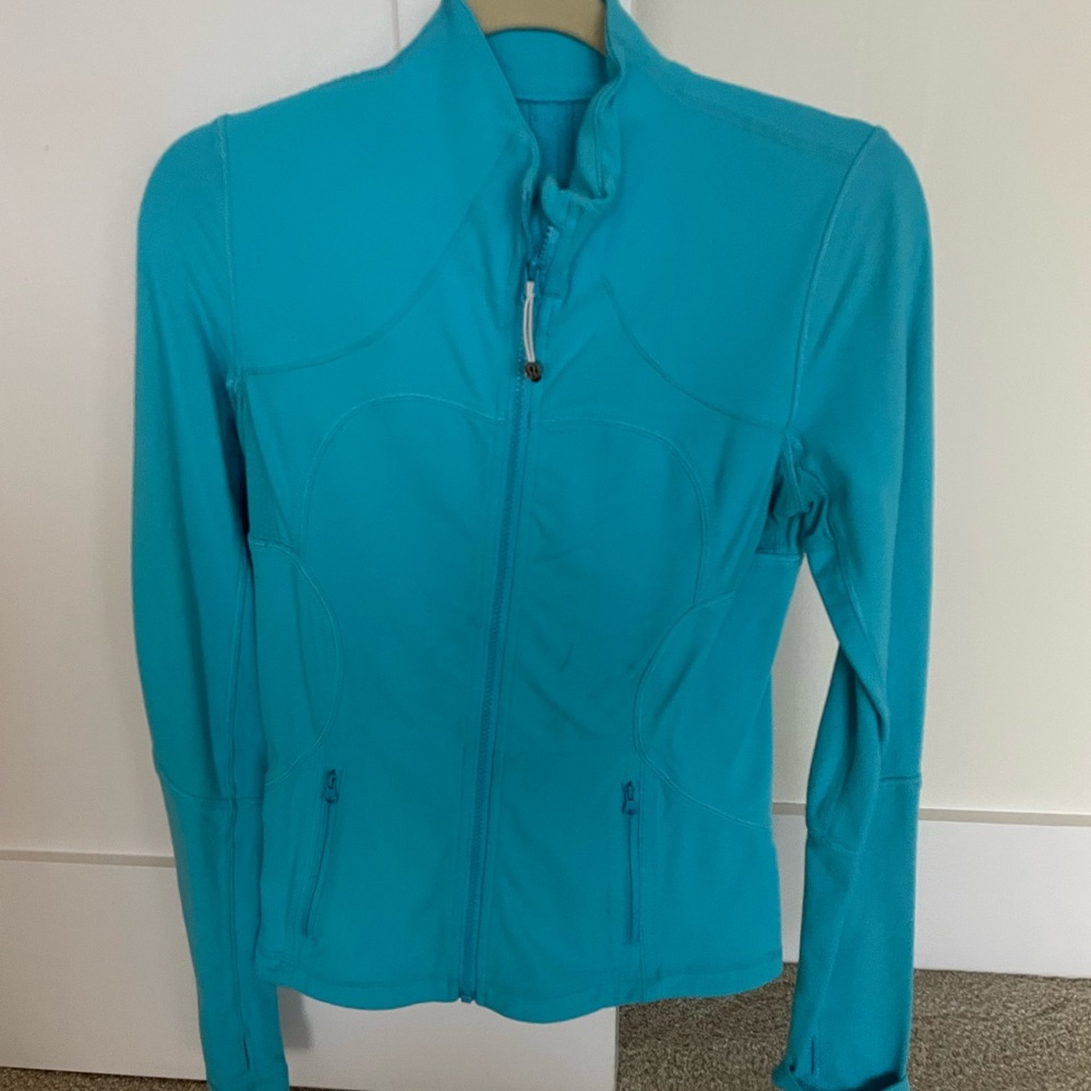Lululemon Turquoise Define Jacket Size 6.